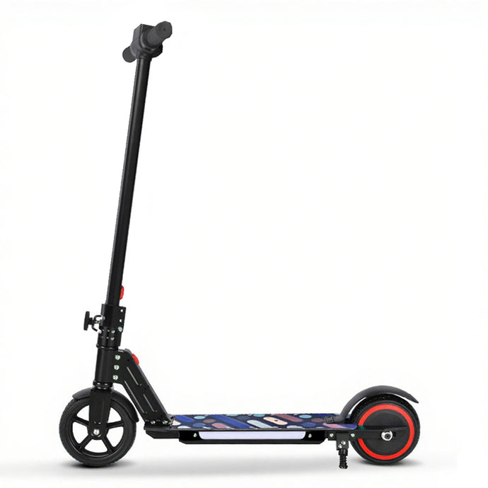 Electric Scooter 130W 16KM/H 8KM Range LED Light Folding Portable Ride Kids Teen