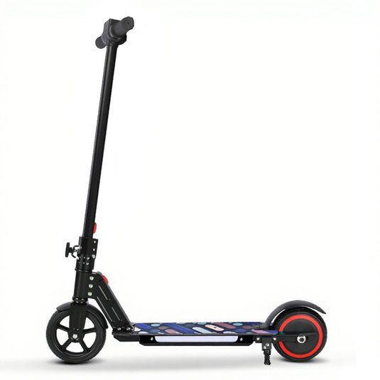 Electric Scooter 130W 16KM/H 8KM Range LED Light Folding Portable Ride Kids Teen
