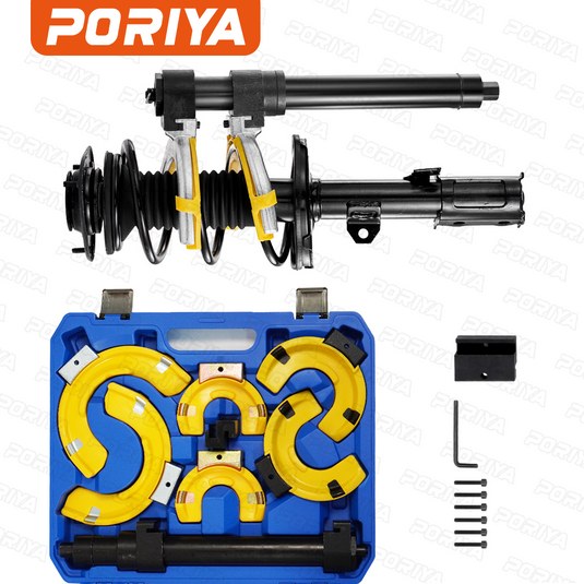 PORIYA 4500kg Macpherson Strut Coil Spring Compressor Dumper Extractor Yolk 3pcs