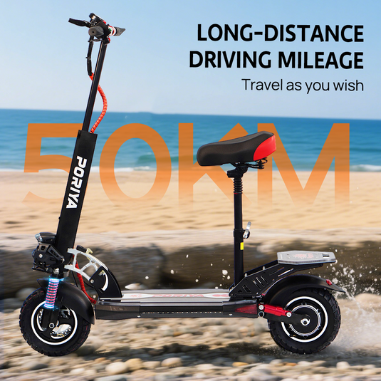 2000W Electric Scooter Off Road 50km/h Foldable Commuter Adult E-Bike RGB