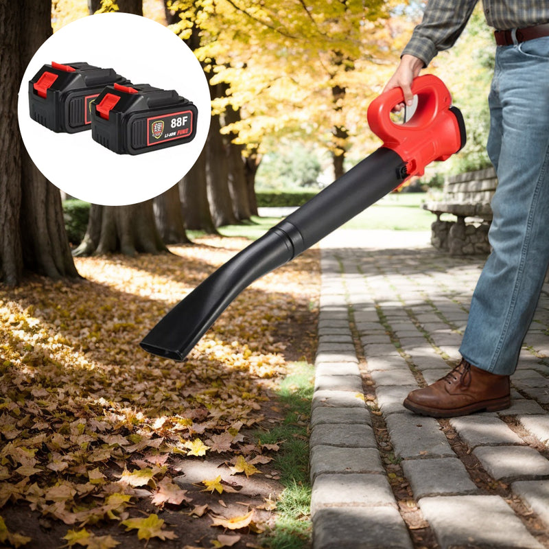Load image into Gallery viewer, PORIYA 2800W 21V Cordless Leaf Blower Handheld 6-speed Garden Cleaner Tool with Battery

