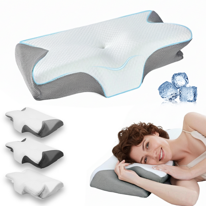 Load image into Gallery viewer, PORIYA Ergonomic Cervical Pillow Cooling Memory Foam Pillow Neck Support Pillow
