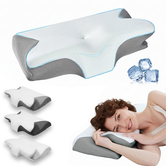 PORIYA Ergonomic Cervical Pillow Cooling Memory Foam Pillow Neck Support Pillow