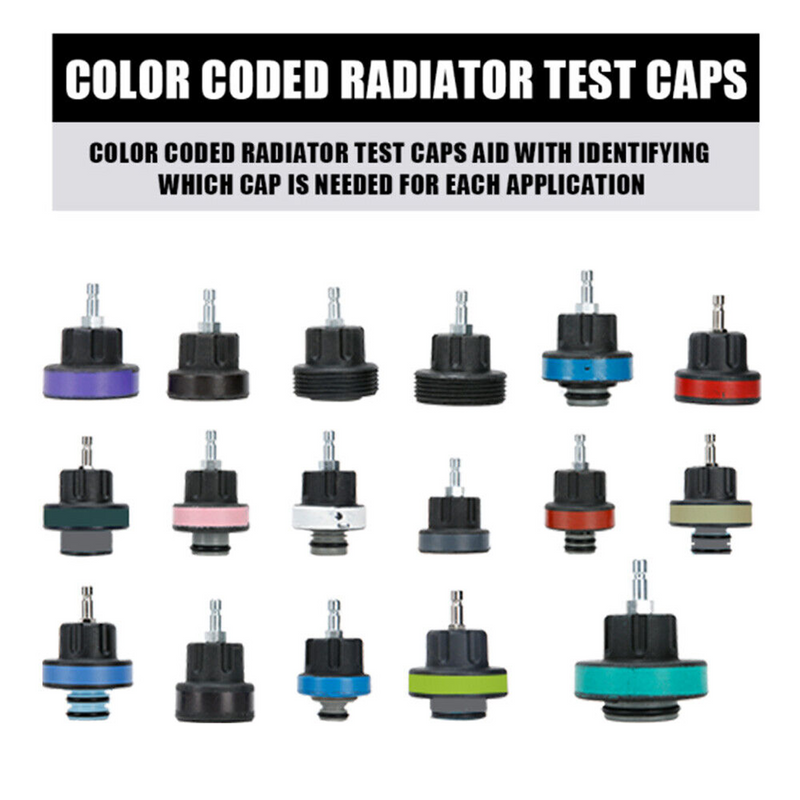 Load image into Gallery viewer, PORIYA 28PCS Universal Radiator Pressure Tester Vacuum Type Cooling System Refill Kit
