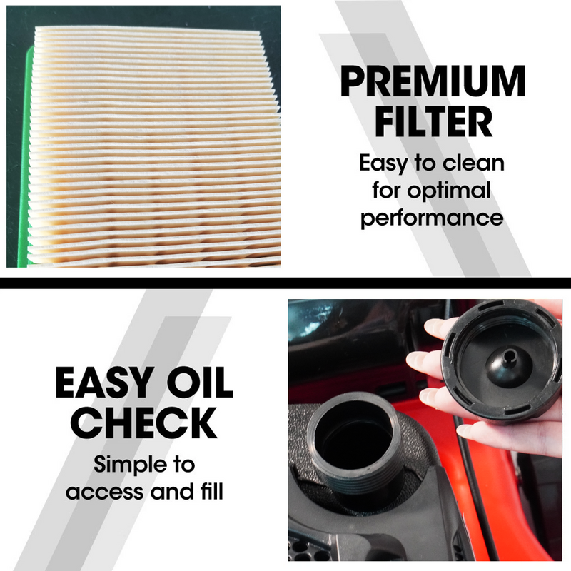 Load image into Gallery viewer, PORIYA Lawn Mower 16" 4 Stroke Engine oil Powered Hand Push Engine Lawnmower
