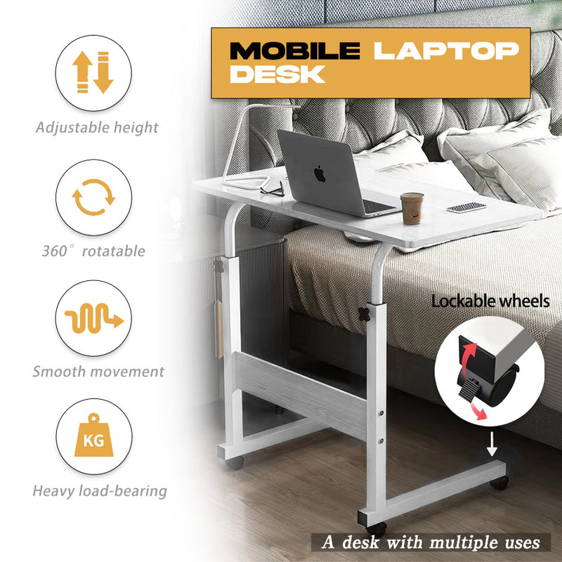 Load image into Gallery viewer, Mobile Laptop Desk Computer Table Stand Adjustable Bed Bedside Portable Study AU
