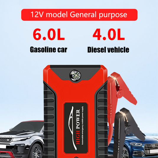 PORIYA 99800mAh Portable Car Jump Starter Booster 12V 1000A Battery Charger Power Bank