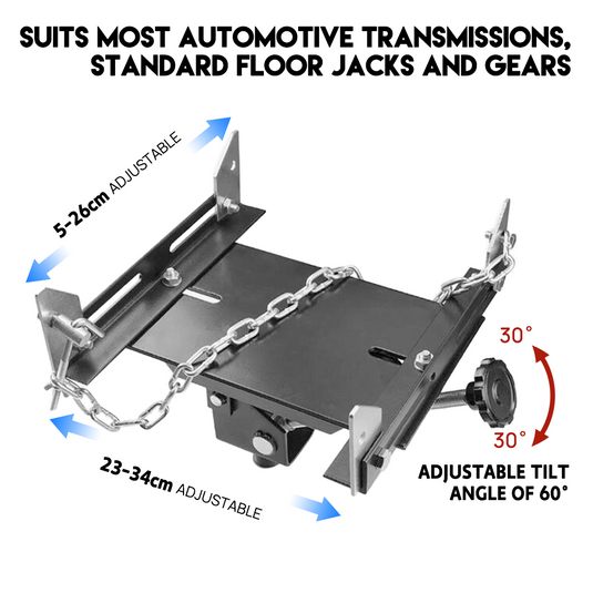 PORIYA Transmission Jack Adapter 500KG Automotive Car Gearbox Removal Trolley Adaptor
