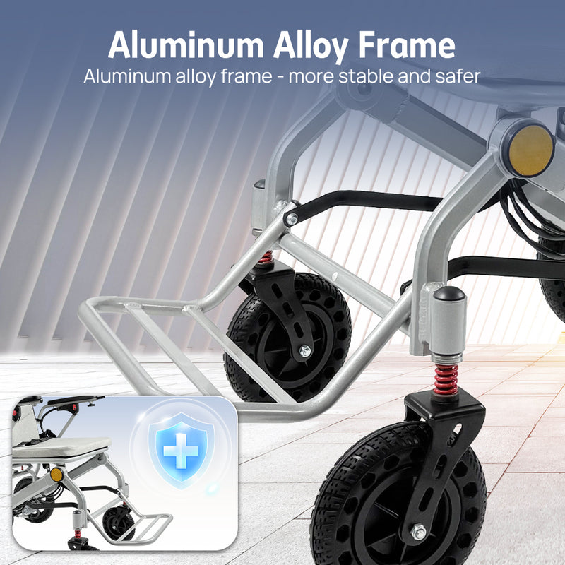 Load image into Gallery viewer, 16.5KG Electric Wheelchair Lightweight Foldable Lithium Power Aluminium Portable
