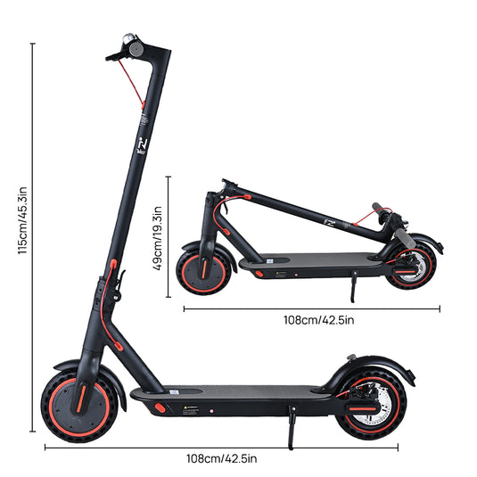 Electric Scooter Adult 900W 40KM/H 50KM Foldable Portable Travel E Bike w/ APP