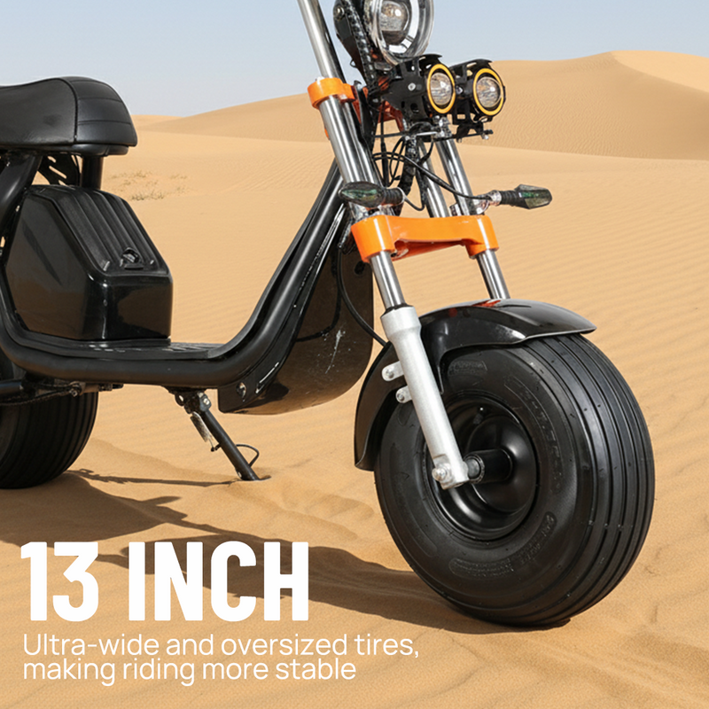 Load image into Gallery viewer, PORIYA Electric Scooter 3000W 60KM/H Adult Off Road 3 Wheels E-Scooter w/ Basket
