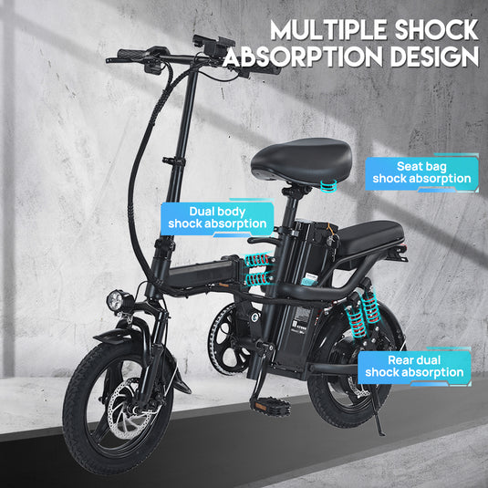 Foldable Electric Bicycle 1000W 50KM/H Protable Commuter Travel Bicycle E Bike 48V