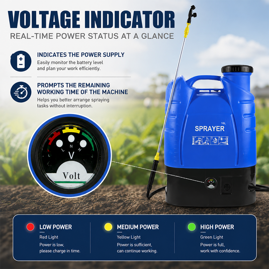 PORIYA 16L Electric Rechargeable Battery Weed Sprayer Backpack Farm Garden Pump Spray