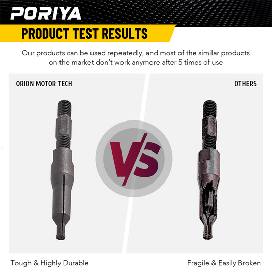 PORIYA 16PCS Blind Hole Pilot Internal Extractor Remover Bearing Puller Set with Case