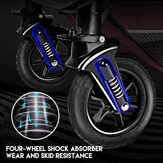 PORIYA Baby Stroller Foldable Pram Bassinet Carriage Infant Travel Pushchair Strollers