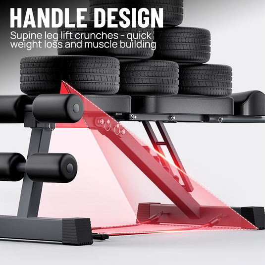 PORIYA 9In1 Foldable Adjustable Weight Bench Fitness Bench Adjustable Bench Gym