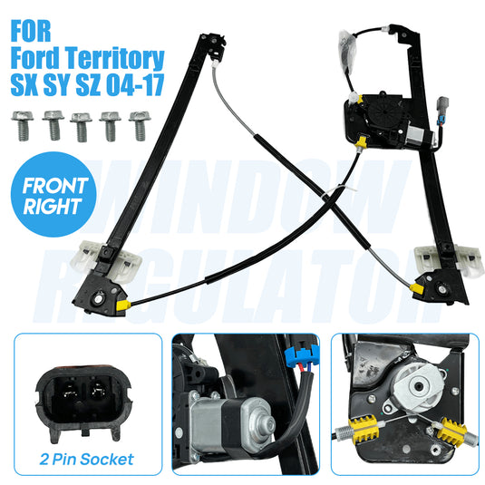 PORIYA Right Driver Front Window Regulator With Motor for Ford Territory SX SY SZ 04-17