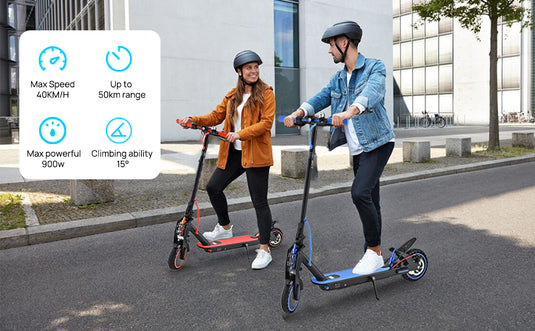 Exclusive 900W 40KM/H Electric Scooter Foldable Travel E-Bike w/ Shock Absorber