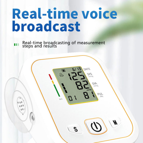 Digital Blood Pressure Monitor Upper Arm Automatic Machine Heart Rate Monitor