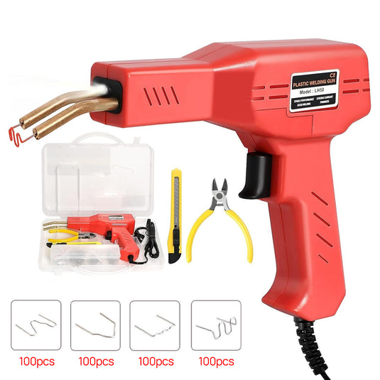 PORIYA 50W Plastic Welding Machine Stapler Welder Garage Tool Repair Kit Car Bumper AU