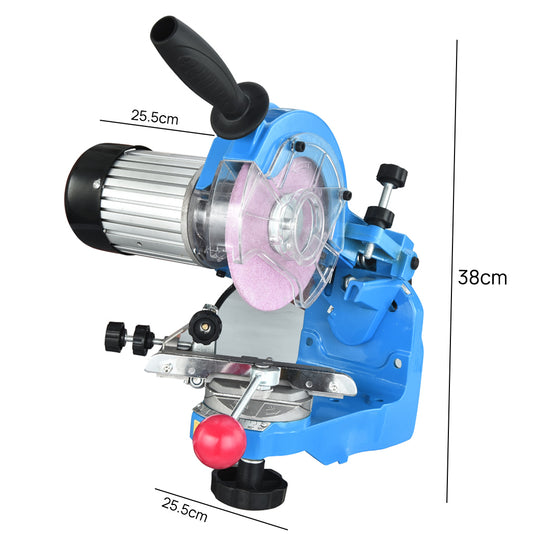 PORIYA Chainsaw Sharpener Chain Saw Electric Grinder Bench Tool w/Raker Gauge