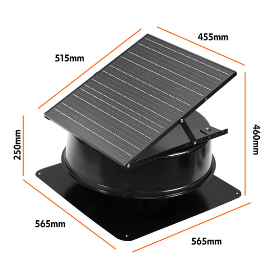 PORIYA Roof Solar Fan V3 Powered Exhaust Fan 42W 18VDC Whirlybird 2026 Model