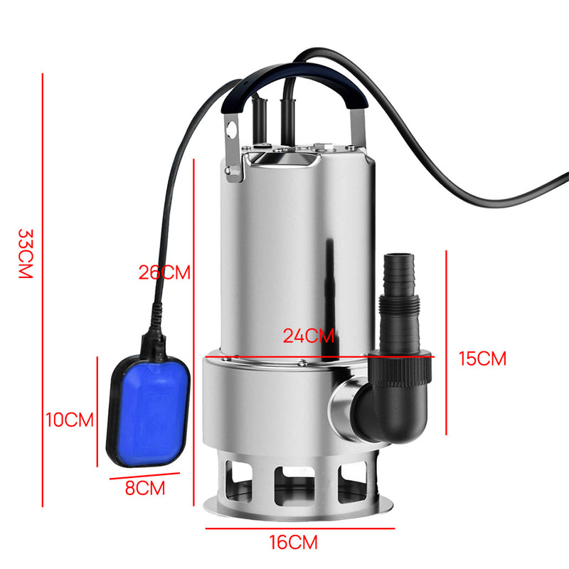 Load image into Gallery viewer, PORIYA 1800W / 750W Submersible Dirty Water Pump Sump Flooding Pond Clean Swimming Pool

