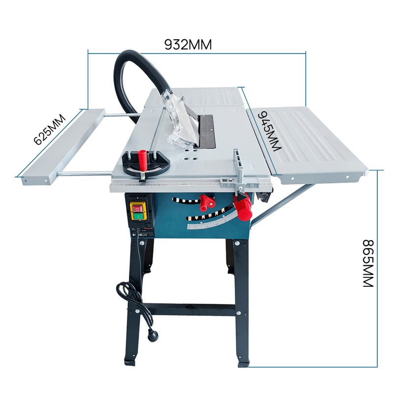 Load image into Gallery viewer, PORIYA Electric Table Saw 2000W 254mm Corded 10" Portable Bevel Adjustment
