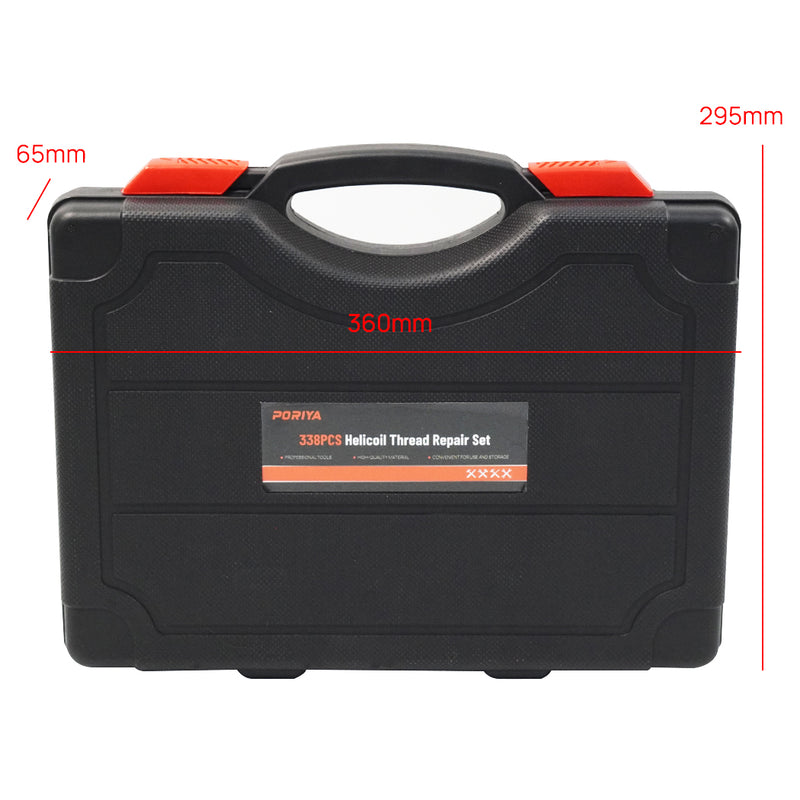 Load image into Gallery viewer, PORIYA Metric Thread Repair Insert Kit Helicoil Coil Tool M5/M6/M8/M10/M12 131/338pcs
