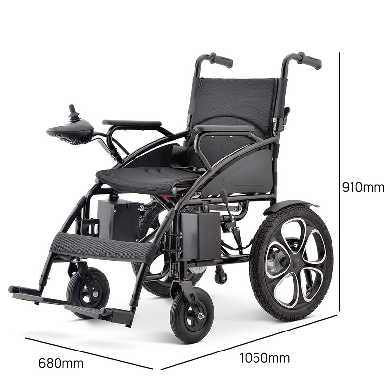Load image into Gallery viewer, Electric Wheelchair Folding Long Range Lithium Power Motorised Foldable w/ Bag
