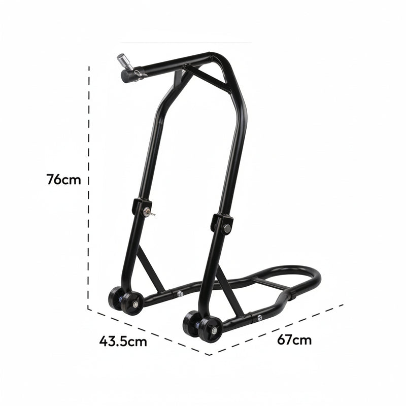 Load image into Gallery viewer, PORIYA Heavy Duty Motorcycle Front Head Stock Stand Motorbike Wheel Lift Headstock
