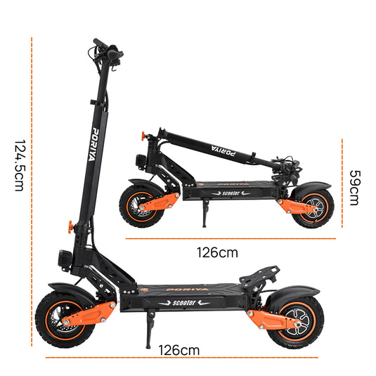 Electric Scooter 2000W 70KM/H 60KM Foldable Portable Adult Off Road E-Bike
