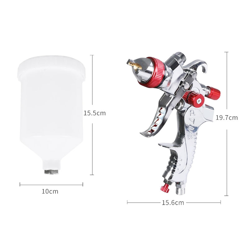Load image into Gallery viewer, PORIYA Spray Gun Paint Gun Kit HVLP Gravity Feed Air 1.4mm 1.7mm 2mm 3Tips
