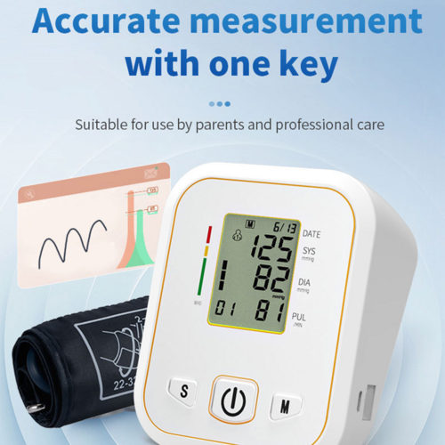 Digital Blood Pressure Monitor Upper Arm Automatic Machine Heart Rate Monitor