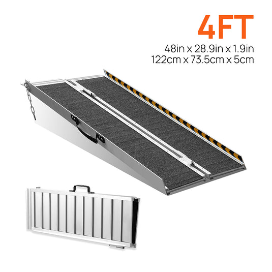 PORIYA Multi Size Aluminium Ramp Anti Slip Folding Loading Threshold  Portable Access