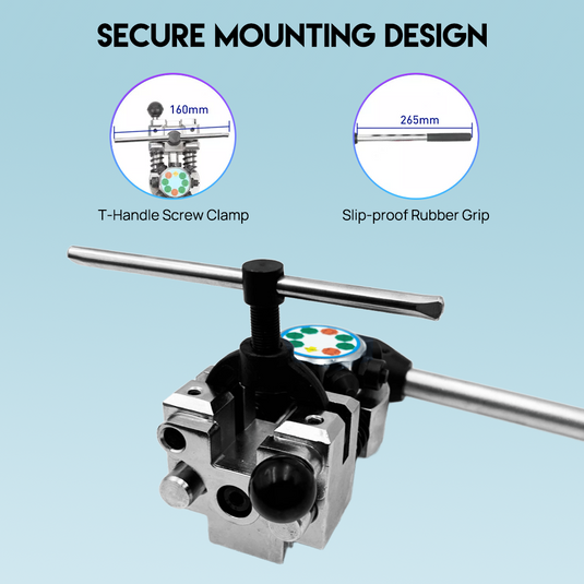 PORIYA Brake Pipe Line Flaring Tool Kit for 3/16"~3/8" Stainless Steel Tube 45°