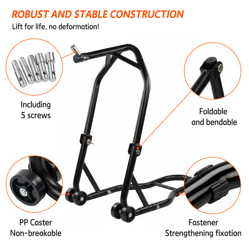 Load image into Gallery viewer, PORIYA Heavy Duty Motorcycle Front Head Stock Stand Motorbike Wheel Lift Headstock
