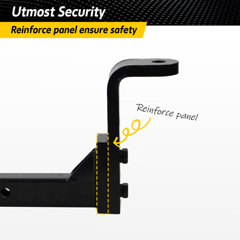 Load image into Gallery viewer, PORIYA 4500KG Adjustable Towbar Ball Mount 2" Hitch Towing Trailer Camper Bike Rack 4WD
