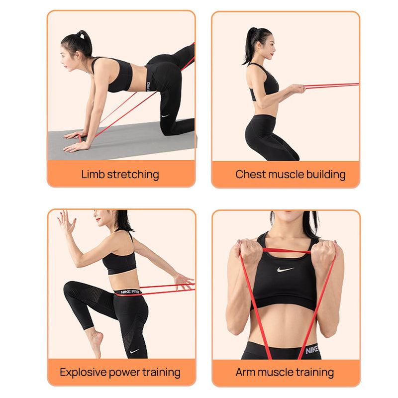 Load image into Gallery viewer, Eco Resistance Bands Biodegradable Natural Latex Yoga/Pilates/Home Workouts

