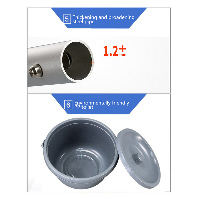 Load image into Gallery viewer, Mobile Shower Toilet Commode Wheelchair Aluminum Footrest Bathroom Beside
