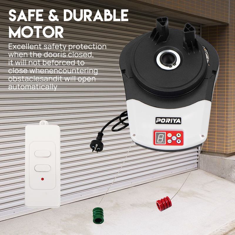 Load image into Gallery viewer, PORIYA Automatic Roller Door Opener 1200N Motor Garage Door Roller w/ Remote Control
