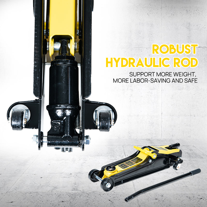 Load image into Gallery viewer, PORIYA Low Profile Floor Jack 2.5 Ton Heavy Steel Single Piston Hydraulic Pump
