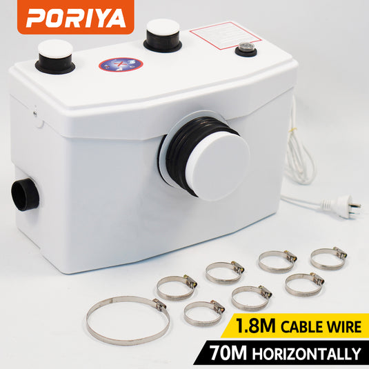 PORIYA Macerator Sewerage Pump Waste Water Marine Toilet Disposal Laundry Unit