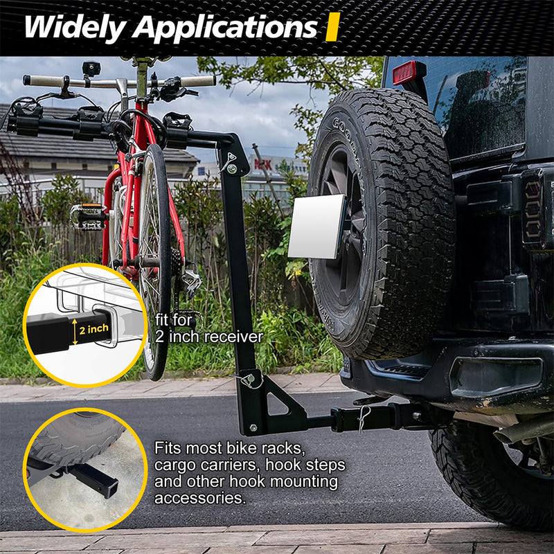 Load image into Gallery viewer, PORIYA 18 Inch Tow Hitch Extender Extension Bar 4WD Trailer Car 2" Receiver Heavy Duty

