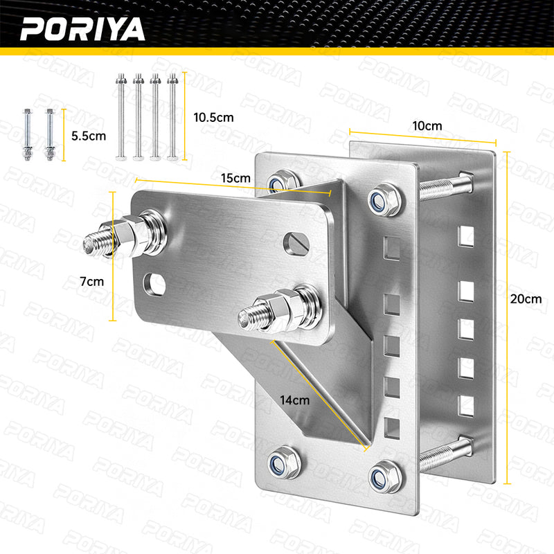 Load image into Gallery viewer, PORIYA Spare Wheel Carrier Bracket Tyre Holder For Trailer Caravan Boat 150 Lbs
