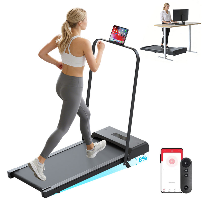 Load image into Gallery viewer, PORIYA Electric Quiet Under Desk Treadmill for Home Gym Fitness Remote Control
