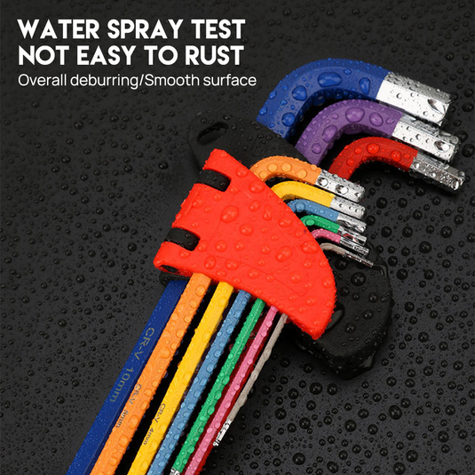 PORIYA 54 PCS Extra Long Arm Wrench Allen Key Hex Set Metric + Imperial + Torx Key