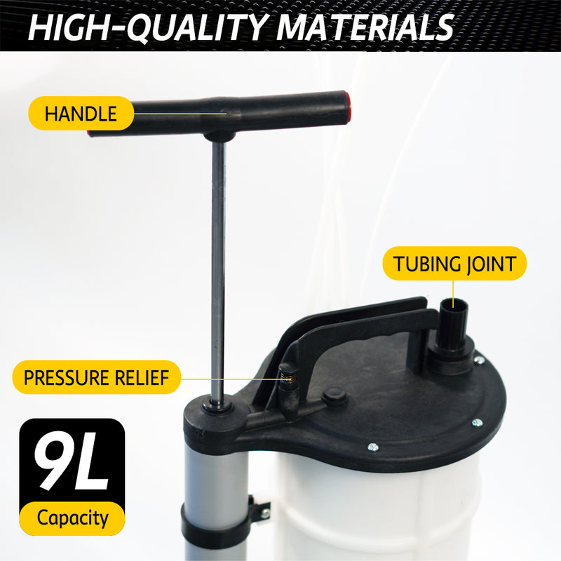 Load image into Gallery viewer, PORIYA 9L Waste Oil Fluid Suction Manual Extractor Pump Vacuum Fuel Car Boat Transfe
