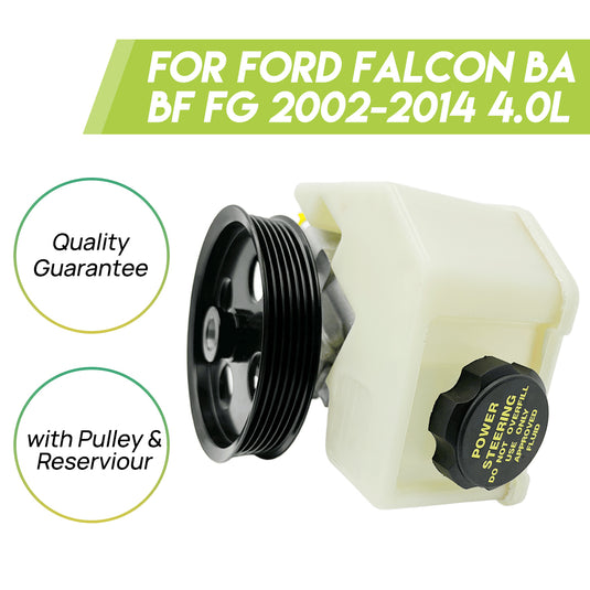 PORIYA Power Steering Pump for Ford Falcon BA BF FG 4.0L 6cyl XR6 02-14 TURBO LPG