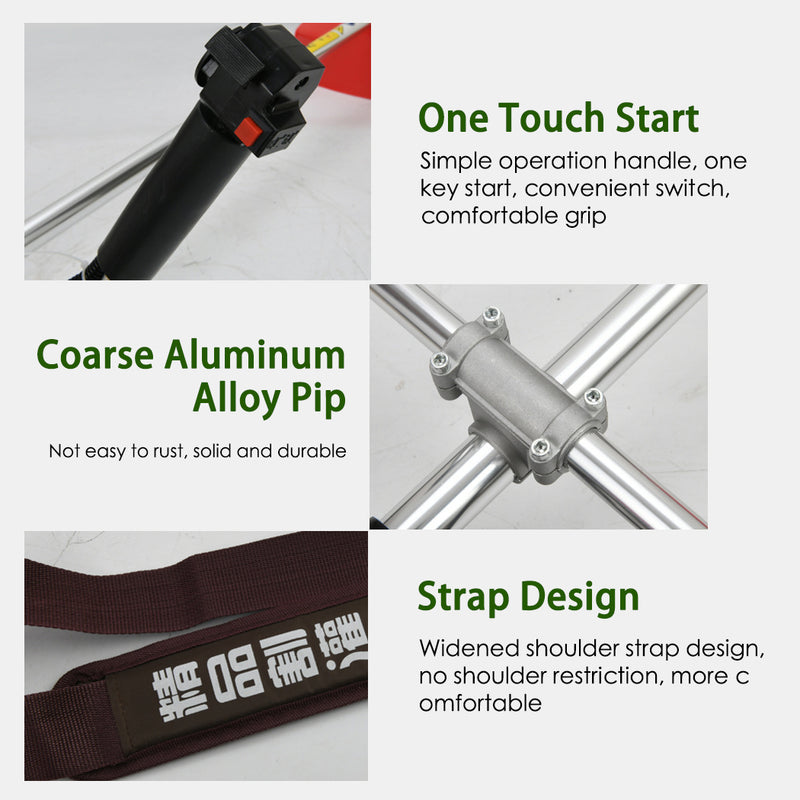 Load image into Gallery viewer, 7IN1 Petrol Pole Chainsaw Brush Cutter Whipper Snipper Hedge Trimmer 52CC &amp; 62CC
